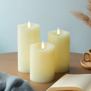 Ivory LED Flameless Candle Set